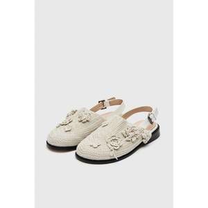 NEW CORDERA women's crochet mule in cream